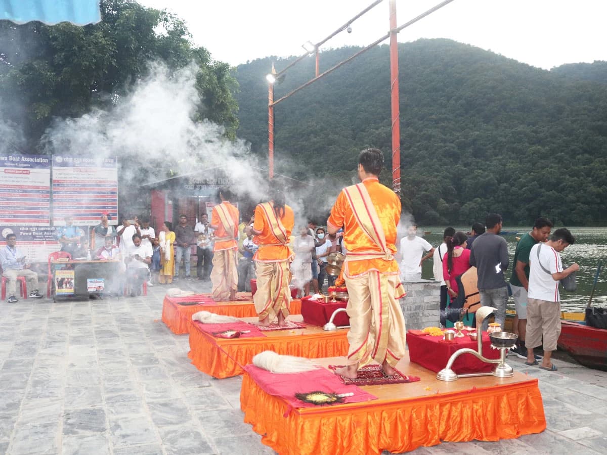 Aarati in Lake Side, Pokhara