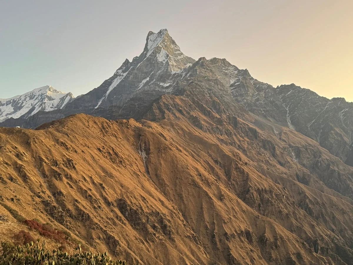 The Fishtail view from Mardi Himal trail