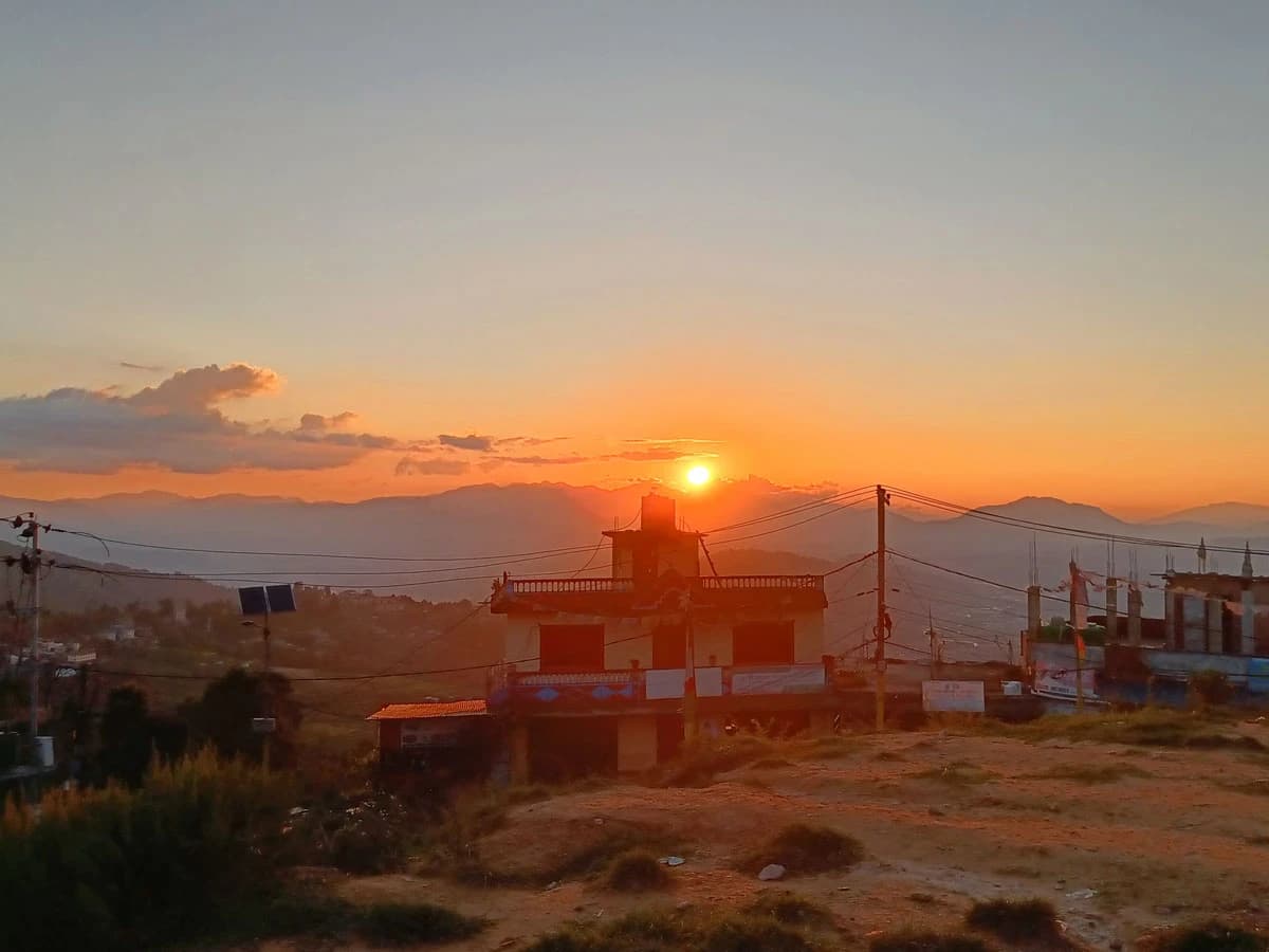 Sunrise view from Nagarkot