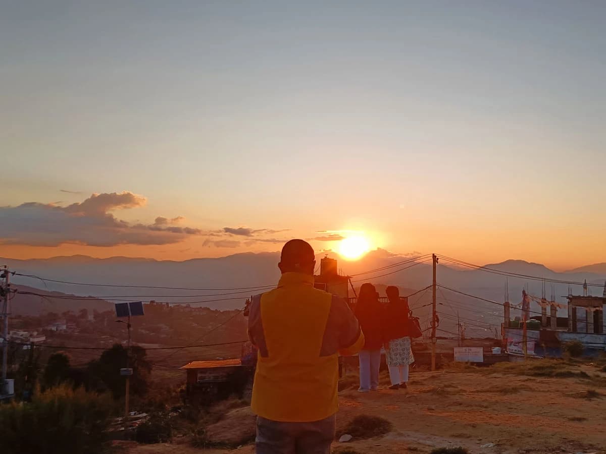 Sunrise view from Nagarkot