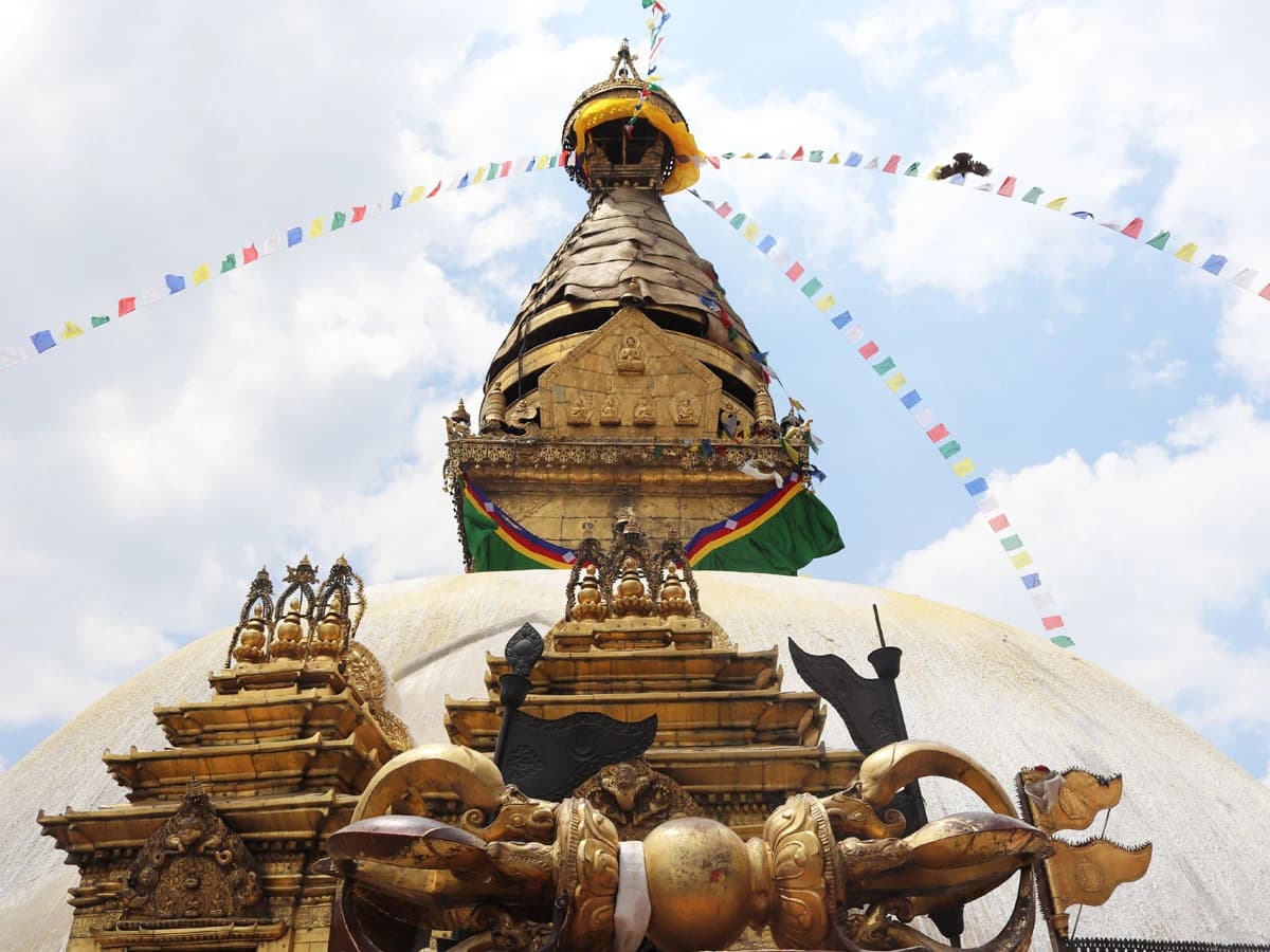 Swoyambhunath Stupa- the first place to visit on Kathmandu Day Tour
