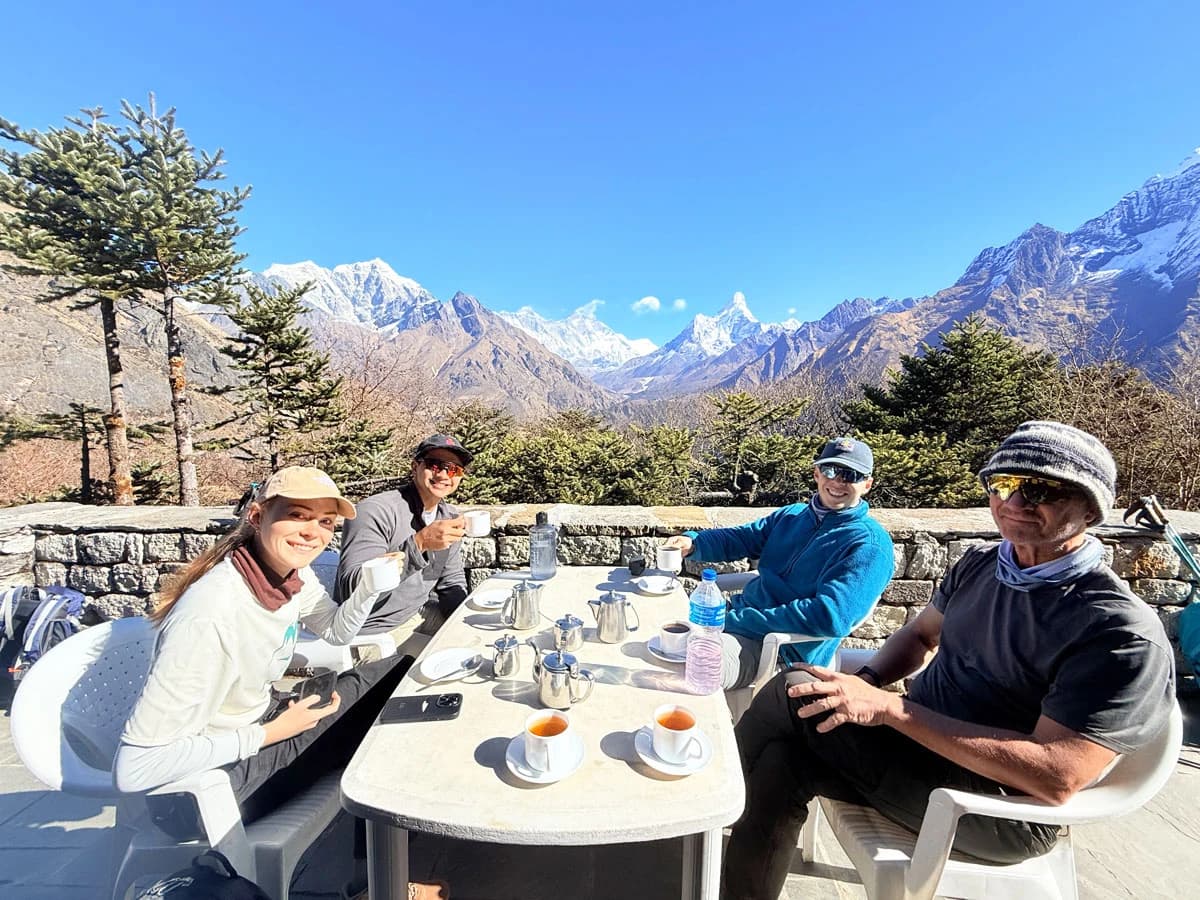 Himalaya view from Everest View Hotel