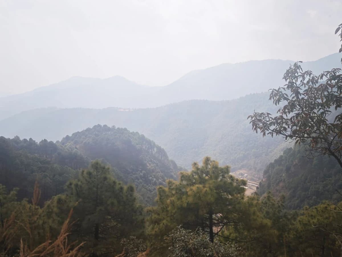 Landscape View On From Champadevi Trail