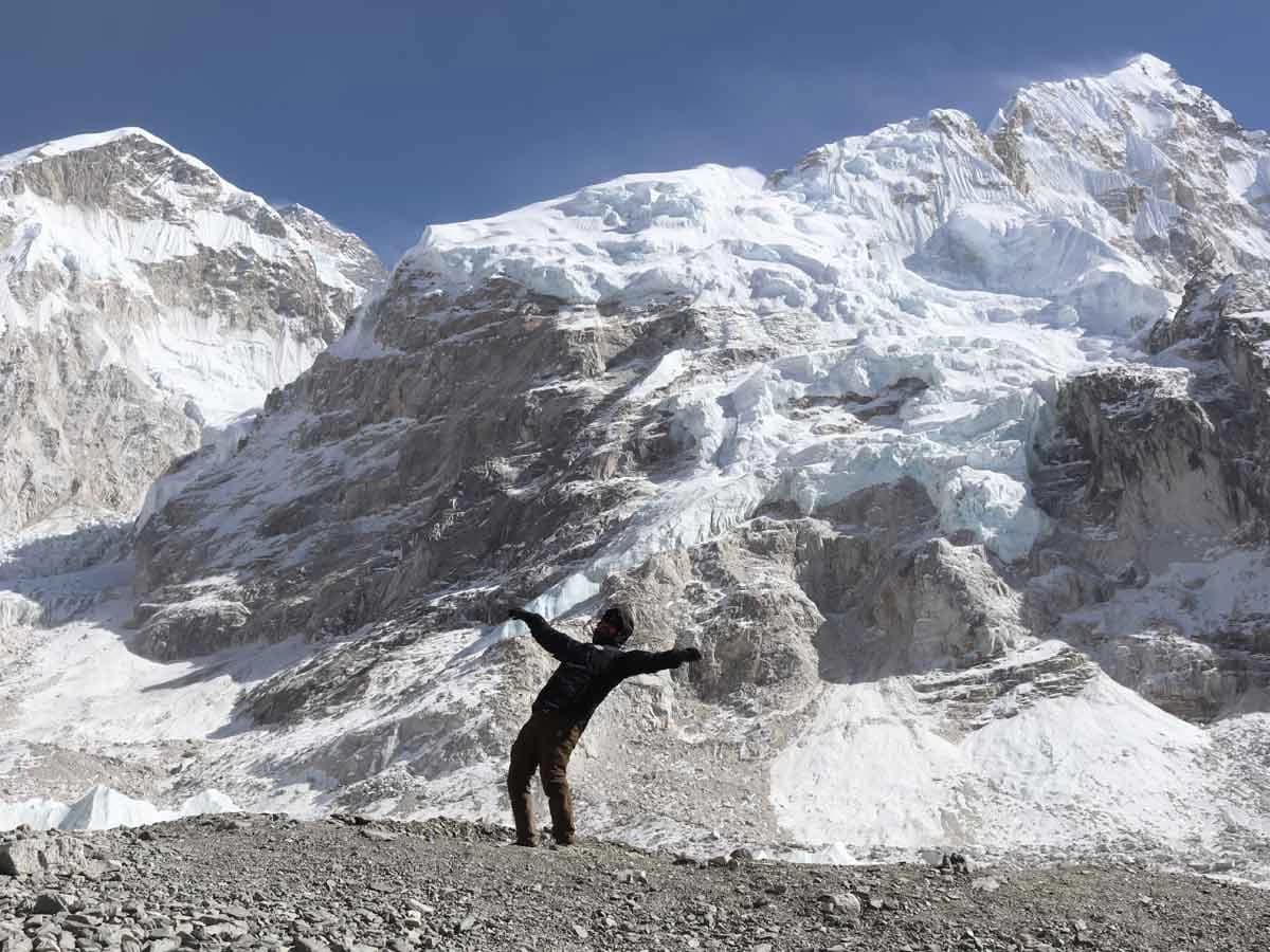 The Everest Base Camp And Khumbu Glacier
