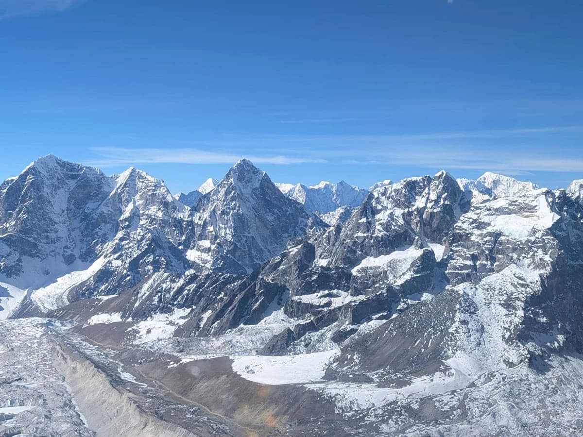 The Himalaya And Khumbu Glacier View