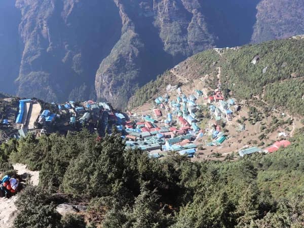 The Namche Bazaar