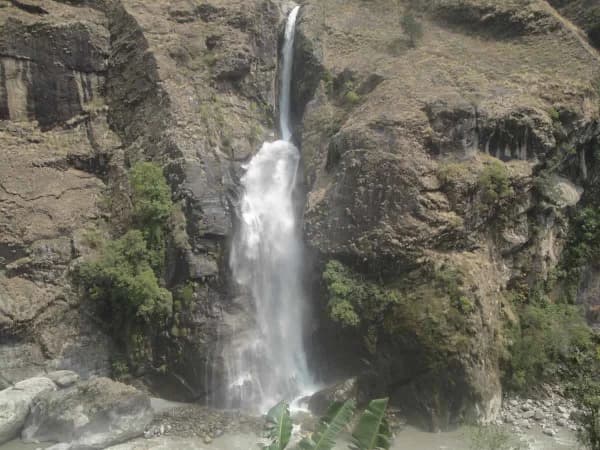 Water Fall In Annapurna Circuit Trail