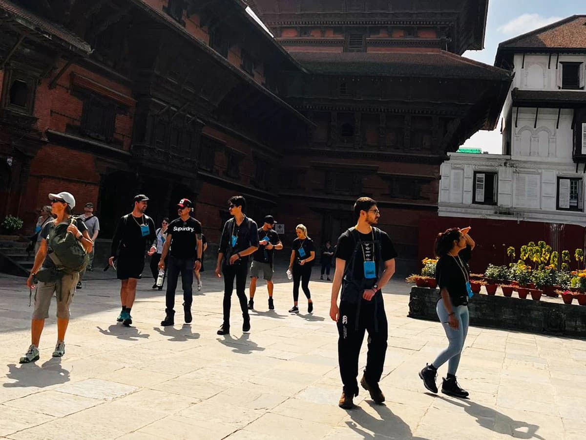 Tourist Visiting Kumari Temple
