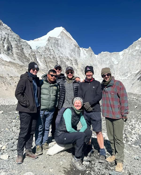 Happy to Reach the Everest Base Camp