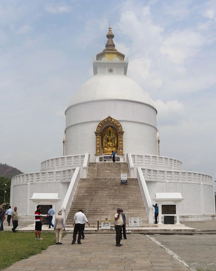 Shanti Peace Stupa in Pokhara
