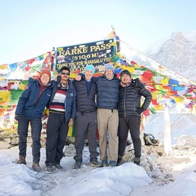 Dipak In Manaslu Larke La Pass