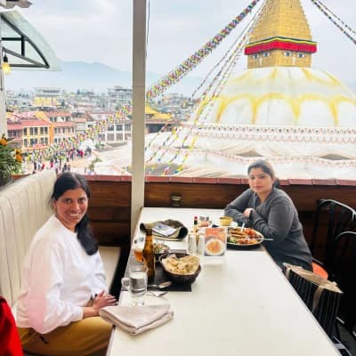 Kabita With Tourist