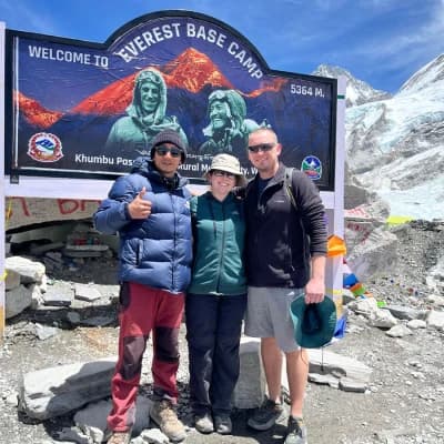 Saroj In Everest Base Camp