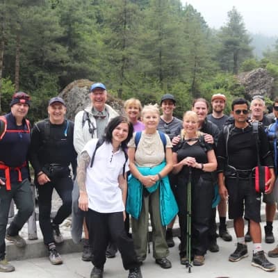 Suran Pokhrel With Trekkers To Everest Base Camp